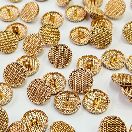 Пуговица MN-19. 15 мм золото (уп. 12 шт)