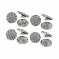 Пуговица MN-19. 21 мм серебро (уп. 12 шт)