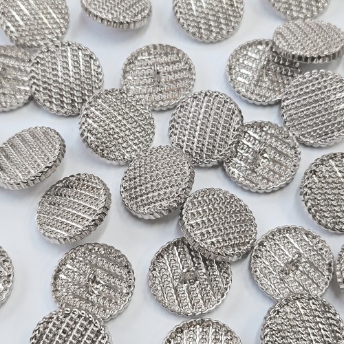 Пуговица MN-19. 21 мм серебро (уп. 12 шт)