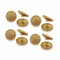 Пуговица MN-19. 21 мм золото (уп. 12 шт)
