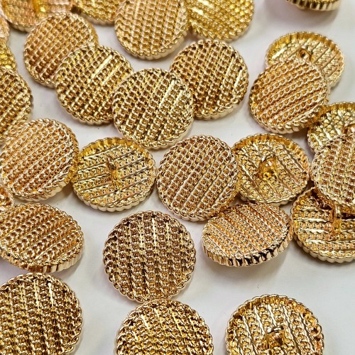 Пуговица MN-19. 21 мм золото (уп. 12 шт)