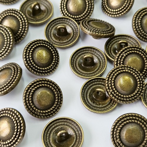 Пуговица MN-27. 17 мм бронза (уп. 12 шт)