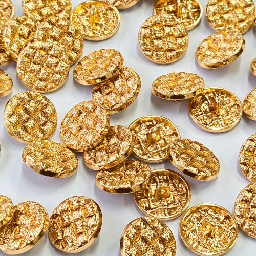 Пуговица MN-6. 17 мм св. золото (уп. 12 шт)