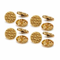 Пуговица MN-6. 22 мм св. золото (уп. 12 шт)