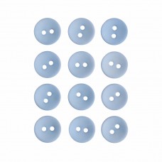 Пуговица P-001. 11.5 мм/2. голубой 14-4123 (уп. 12 шт)