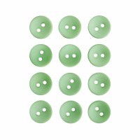 Пуговица P-001. 11.5 мм/2. салатовый 14-6330 (уп. 12 шт)