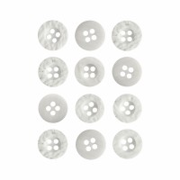 Пуговица P-A1404. 11.5 мм/4 молочный (уп. 12 шт)