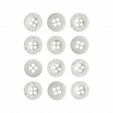 Пуговица P-A1404. 11.5 мм/4 молочный (уп. 12 шт)