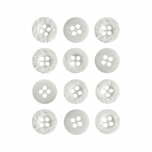 Пуговица P-A1404. 11.5 мм/4 молочный (уп. 12 шт)