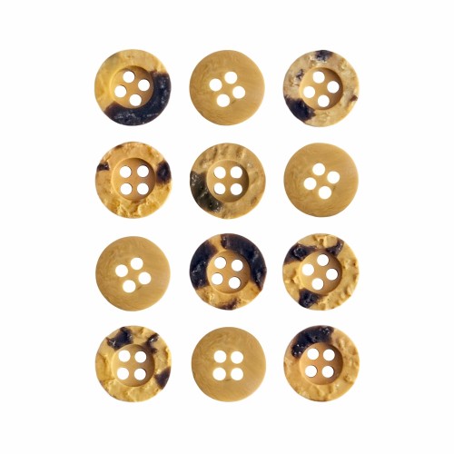 Пуговица P-A1404. 11.5 мм/4 темно-бежевый (уп. 12 шт)