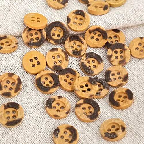 Пуговица P-A1404. 11.5 мм/4 темно-бежевый (уп. 12 шт)