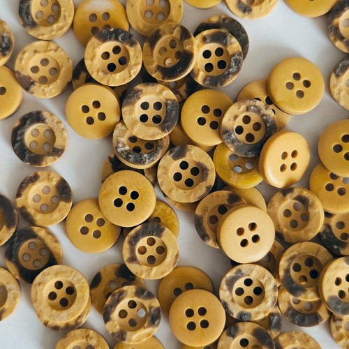 Пуговица P-A1404. 11.5 мм/4 темно-бежевый (уп. 12 шт)