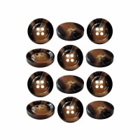 Пуговица P-BR-4681. 20 мм/4 бежево-коричневый (уп. 12 шт)