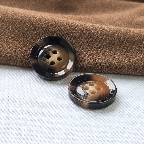 Пуговица P-BR-4681. 20 мм/4 бежево-коричневый (уп. 12 шт)