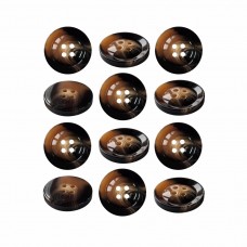 Пуговица P-BR-4681. 25 мм/4 бежево-коричневый (уп. 12 шт)