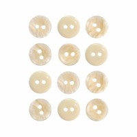 Пуговица P-A2027. 11.5 мм/2 слоновая кость (уп. 12 шт)