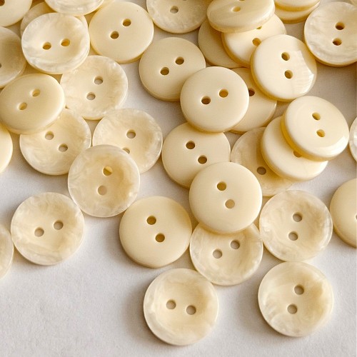 Пуговица P-A2027. 11.5 мм/2 слоновая кость (уп. 12 шт)