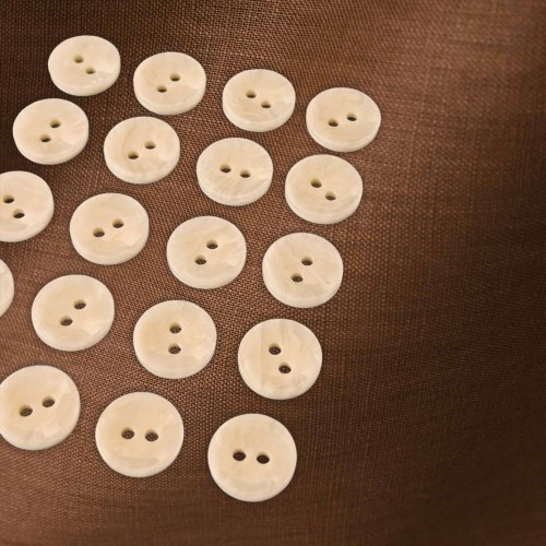 Пуговица P-A2027. 11.5 мм/2 слоновая кость (уп. 12 шт)