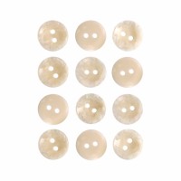 Пуговица P-A2027. 15 мм/2 слоновая кость (уп. 12 шт)