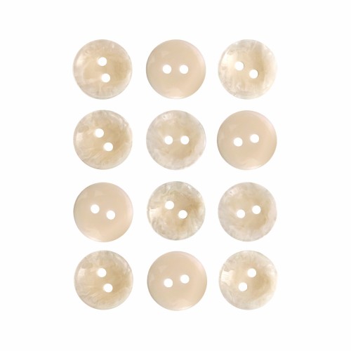 Пуговица P-A2027. 15 мм/2 слоновая кость (уп. 12 шт)