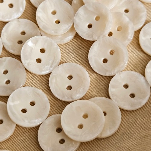 Пуговица P-A2027. 15 мм/2 слоновая кость (уп. 12 шт)