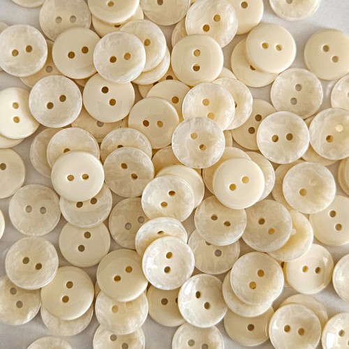 Пуговица P-A2027. 15 мм/2 слоновая кость (уп. 12 шт)