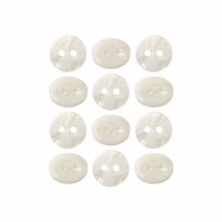 Пуговица ракушка (2 прокола) арт. RA2. L18 - 11 мм (уп. 12 шт)