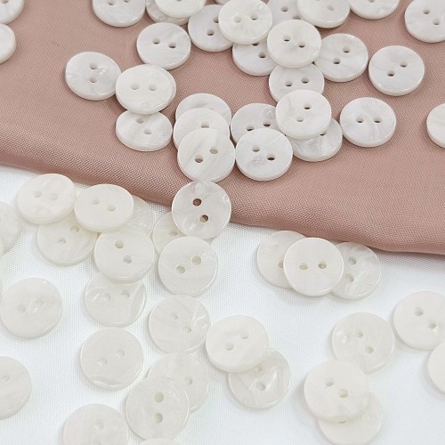 Пуговица ракушка (2 прокола) арт. RA2. L18 - 11 мм (уп. 12 шт)