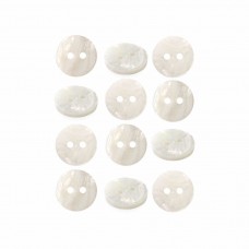 Пуговица ракушка (2 прокола) арт. RA2. L20 - 12.5 мм (уп. 12 шт)