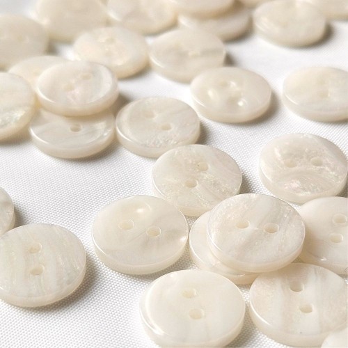 Пуговица ракушка (2 прокола) арт. RA2. L20 - 12.5 мм (уп. 12 шт)