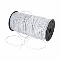 Резинка шляпная 2.5мм белый (уп. 100 м)