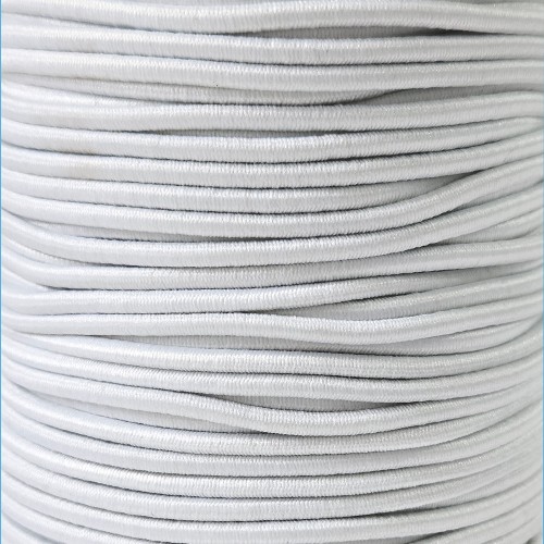Резинка шляпная 2.5мм белый (уп. 100 м)