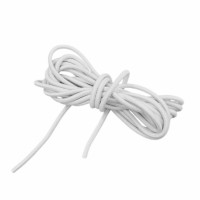 Резинка шляпная 2.5мм белый (уп. 10 м)