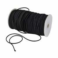 Резинка шляпная 2.5мм чёрный (уп. 100 м)