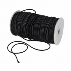 Резинка шляпная 2.5мм чёрный (уп. 100 м)