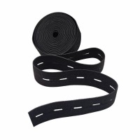 Резинка перфорированная 20 мм чёрный