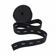 Резинка перфорированная 20 мм чёрный
