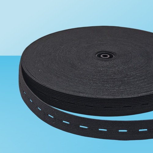 Резинка перфорированная 20 мм чёрный