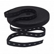 Резинка перфорированная 20 мм чёрный (уп. 50 м)