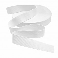 Резинка ткацкая 35 мм белый (уп. 25 м)