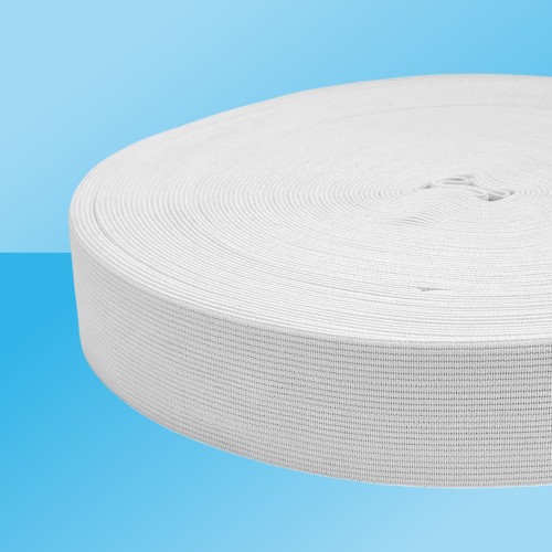 Резинка ткацкая 35 мм белый (уп. 25 м)