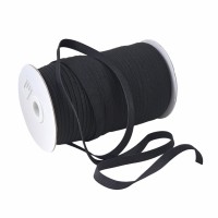 Резинка вязаная 10 мм чёрный (уп. 100 м)