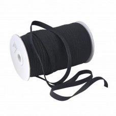 Резинка вязаная 10 мм чёрный (уп. 100 м)