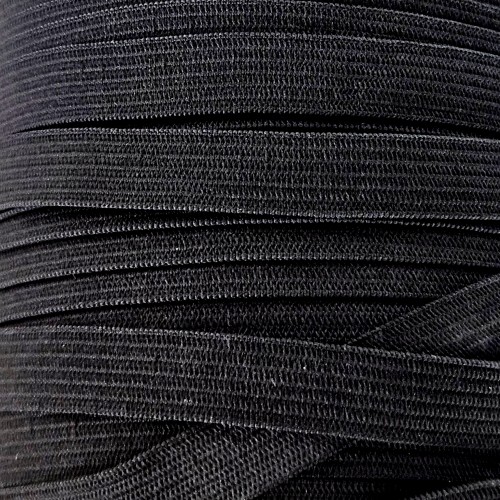 Резинка вязаная 10 мм чёрный (уп. 100 м)