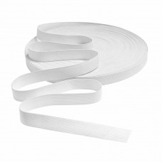 Резинка вязаная 20 мм белый (уп. 50 м)