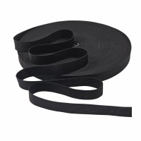Резинка вязаная 20 мм чёрный (уп. 50 м)
