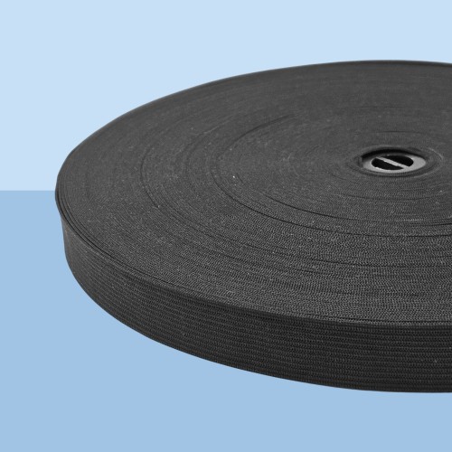 Резинка вязаная 20 мм чёрный (уп. 50 м)