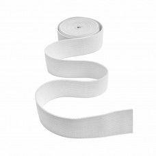 Резинка вязаная 25 мм белый