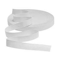 Резинка вязаная 25 мм белый (уп. 50 м)