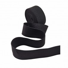 Резинка вязаная 25 мм чёрный